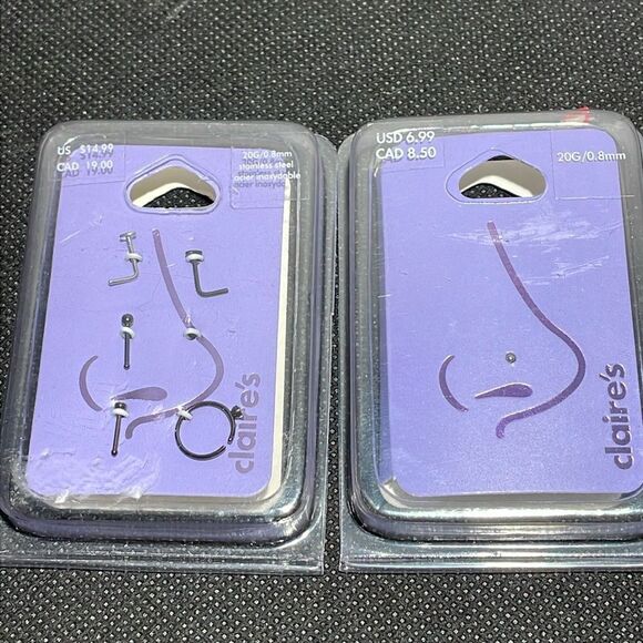 Clair’s 6 nose piercings - Picture 1 of 5